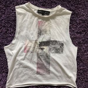 Topshop Petite cross crop top